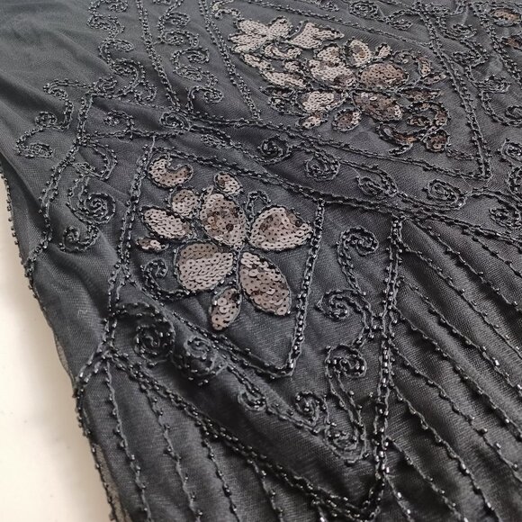 Fringe Sequin Beaded Flapper Dress - Picture 8 of 16